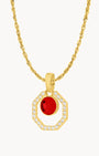 January Starlight Octagon Ħabbata Pendant Set, Gold