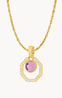 February Starlight Octagon Ħabbata Pendant Set, Gold