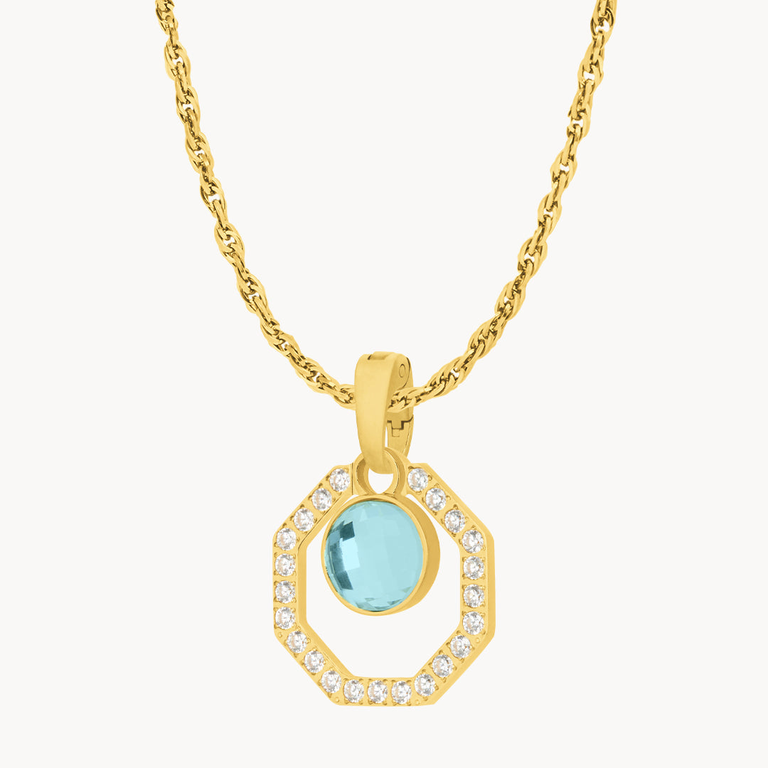 March Starlight Octagon Ħabbata Pendant Set, Gold