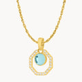 March Starlight Octagon Ħabbata Pendant Set, Gold