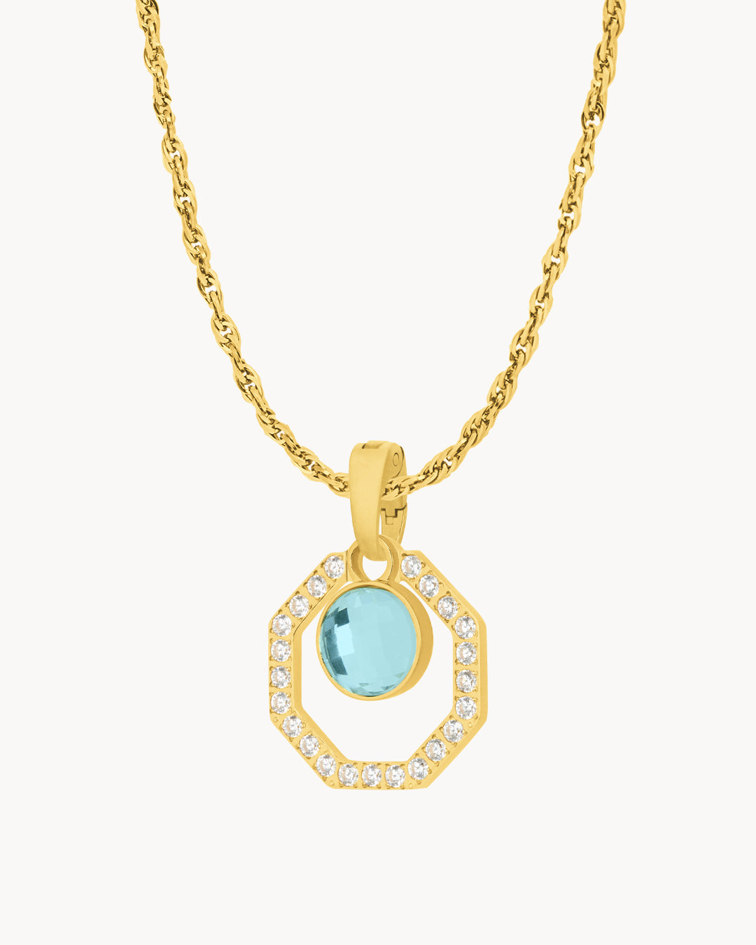 March Starlight Octagon Ħabbata Pendant Set, Gold