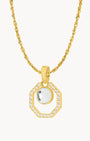 April Starlight Octagon Ħabbata Pendant Set, Gold