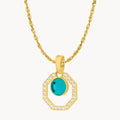 May Starlight Octagon Ħabbata Pendant Set, Gold