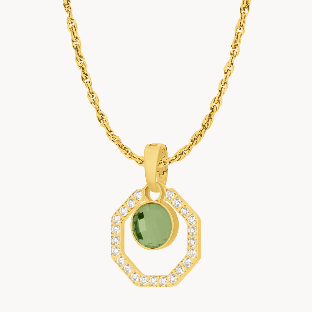 August Starlight Octagon Ħabbata Pendant Set, Gold