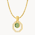 August Starlight Octagon Ħabbata Pendant Set, Gold