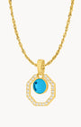September Starlight Octagon Ħabbata Pendant Set, Gold