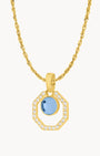 December Starlight Octagon Ħabbata Pendant Set, Gold