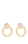 Pure Love Starlight Octagon Ħabbata Earring Set, Gold