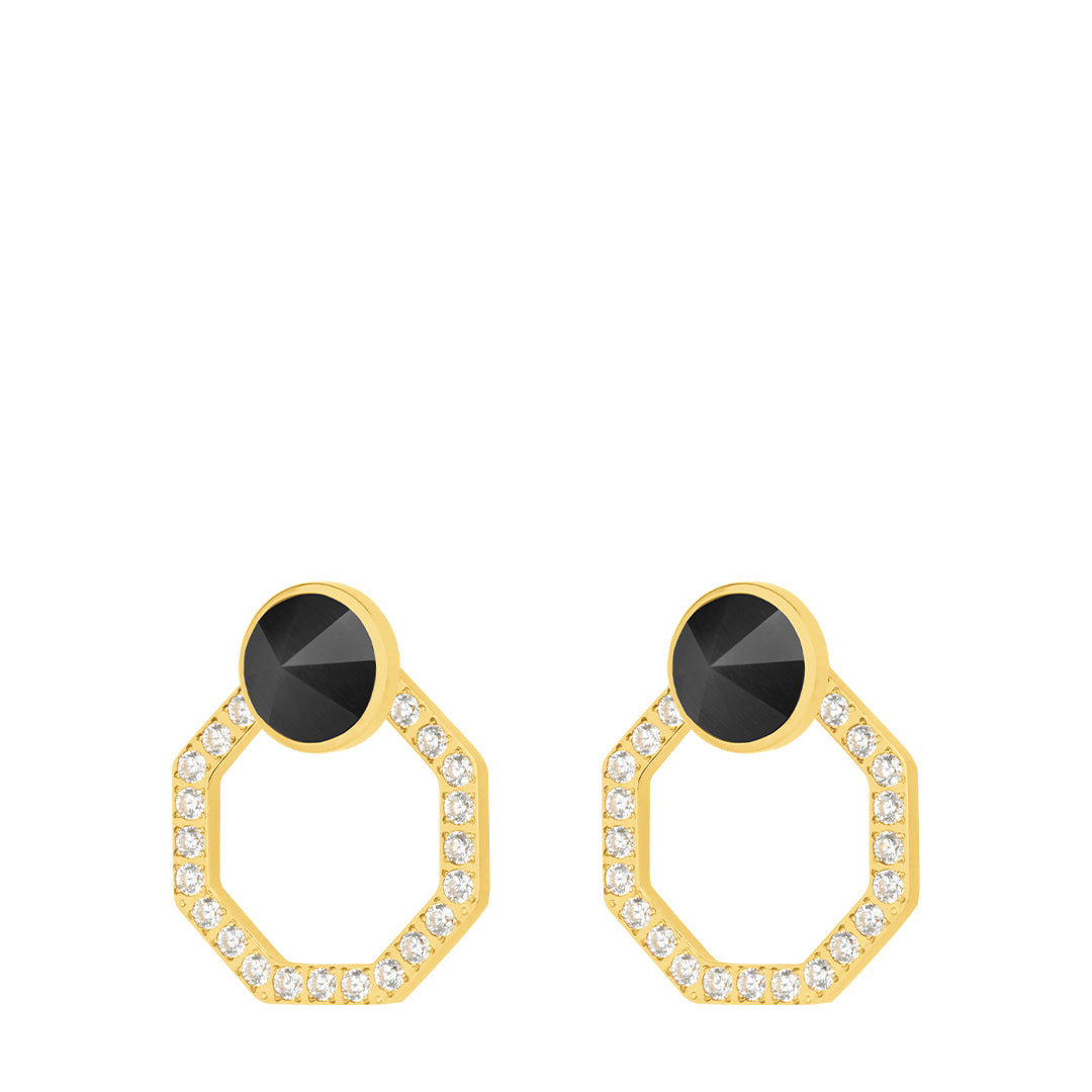 Power Starlight Octagon Ħabbata Earring Set, Gold