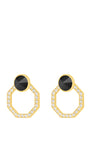 Power Starlight Octagon Ħabbata Earring Set, Gold