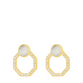 Faith Starlight Octagon Ħabbata Earring Set, Gold