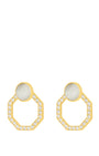 Faith Starlight Octagon Ħabbata Earring Set, Gold