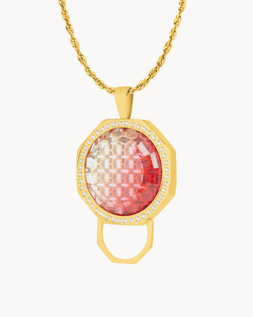 Desire Heritage Octagon Ħabbata Twist Pendant Set, Gold