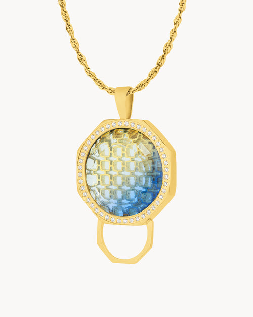 Wish Heritage Octagon Ħabbata Twist Pendant Set, Gold
