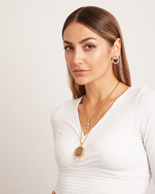 Dream Heritage Octagon Ħabbata Twist Pendant Set, Gold