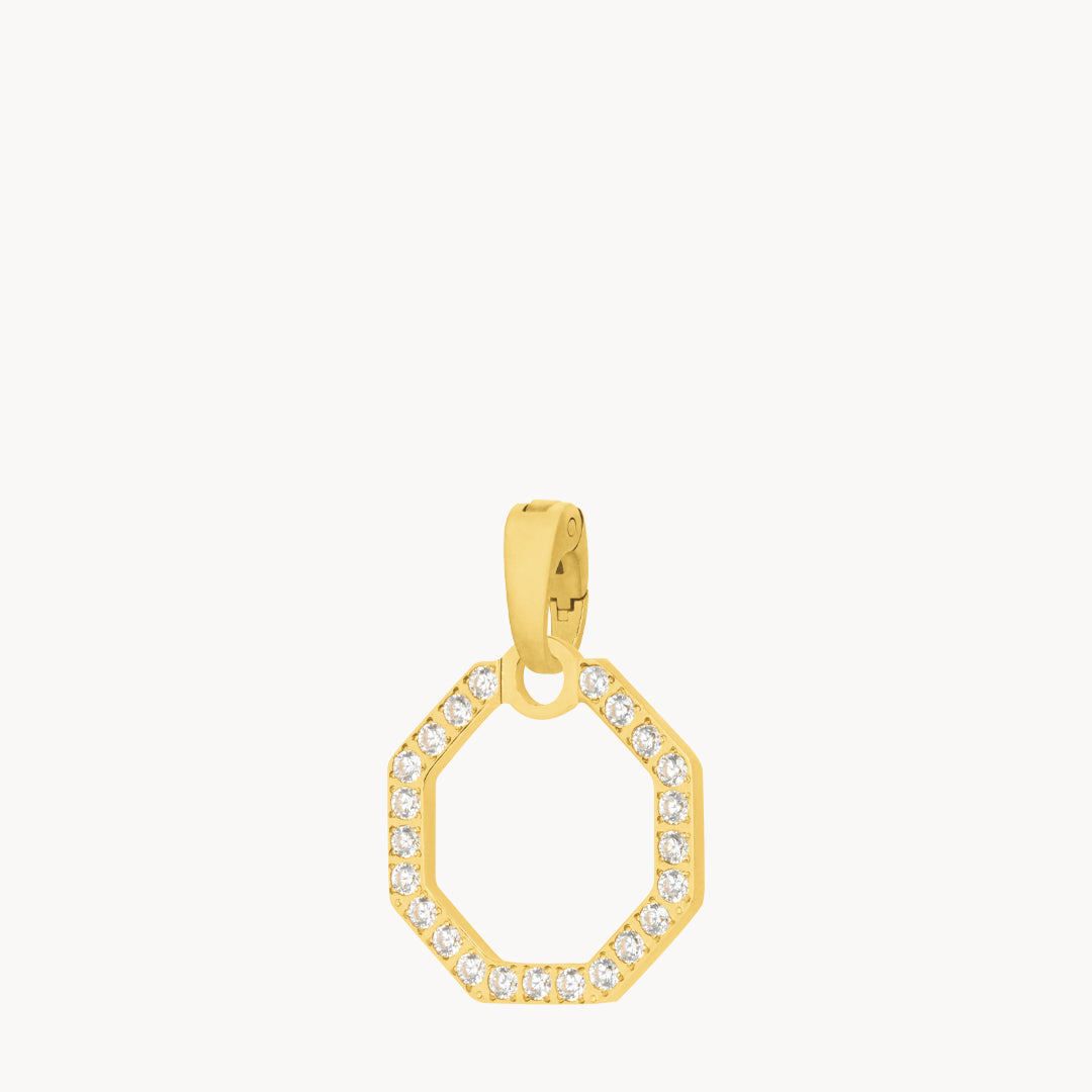 Starlight Octagon Ħabbata Pendant, Gold