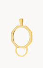 Octagon Ħabbata Twist Pendant, Gold