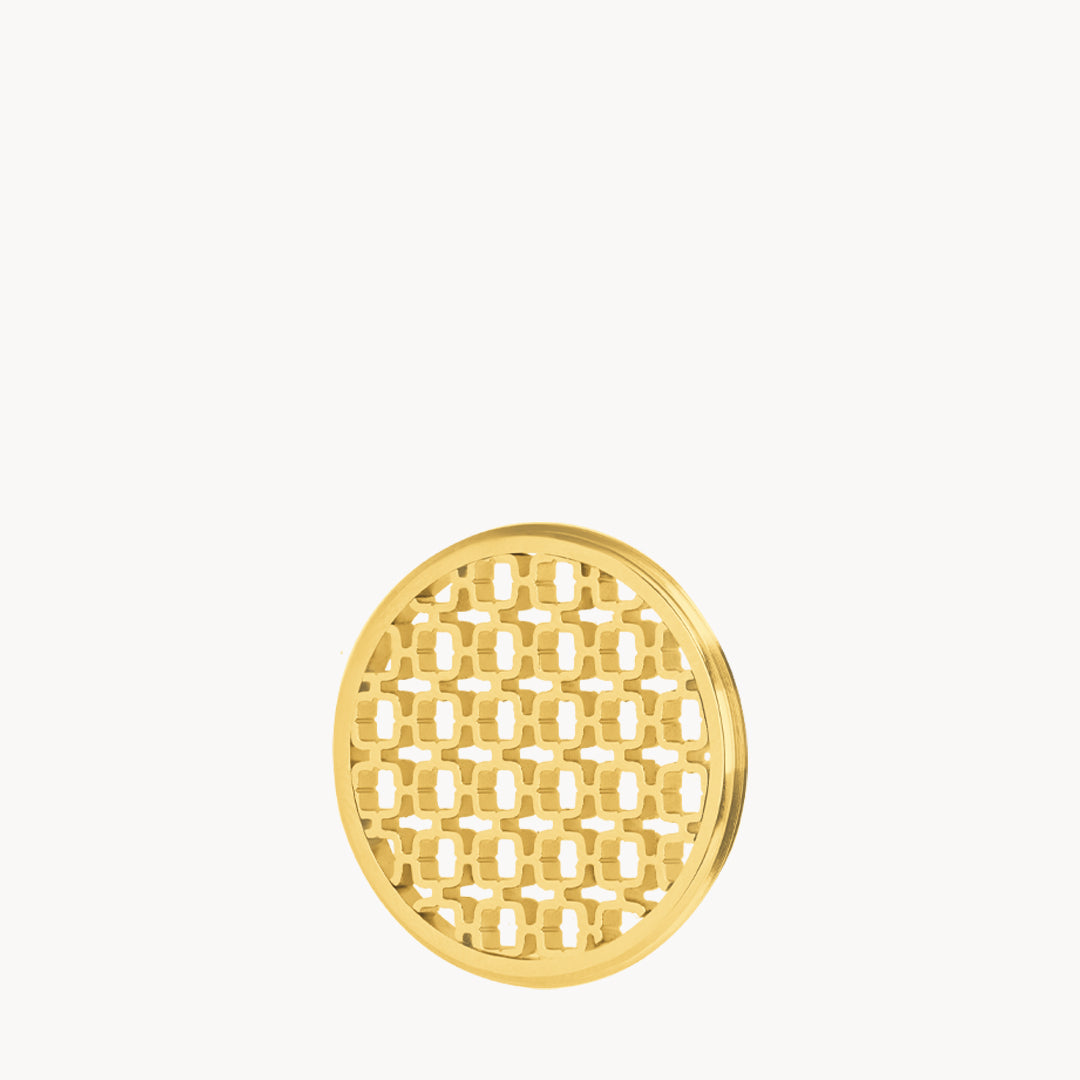 Hollow Heritage Twist Coin, Gold