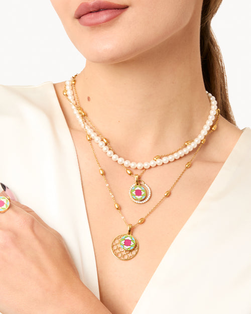 Heritage Maduma Reversible Pendant Set