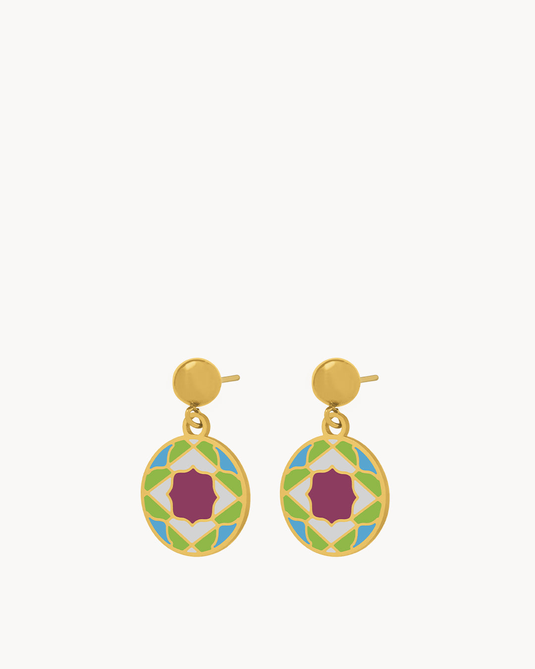 Purple Heritage Maduma Dangling Earrings