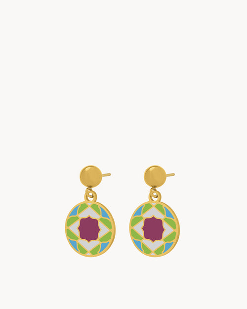 Purple Heritage Maduma Dangling Earrings