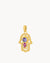 Intuition Purple Hand Of Fatima Pendant