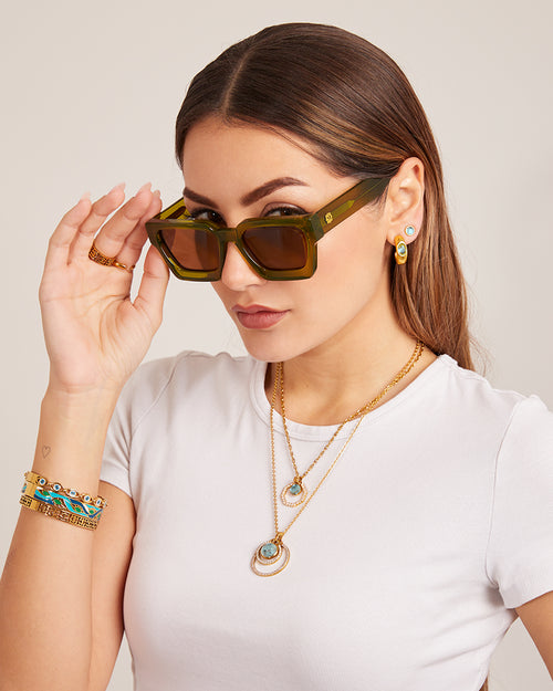 Naxxar Peacock Green Sunglasses