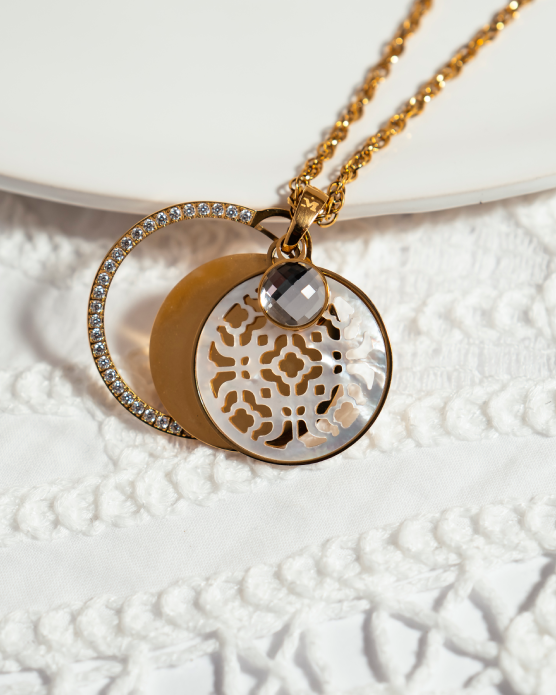 Hollow Protection Mother Of Pearl Bizzilla Pendant