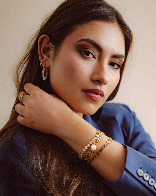 Dainty Bizzilla Black Bangle