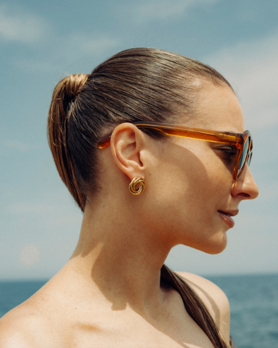 Wave Stud Earrings