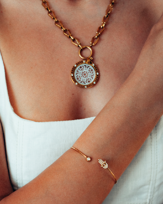 Hand Of Fatima Flexi Bangle