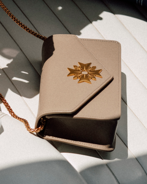 Sandy Taupe Kavallier Clutch Bag