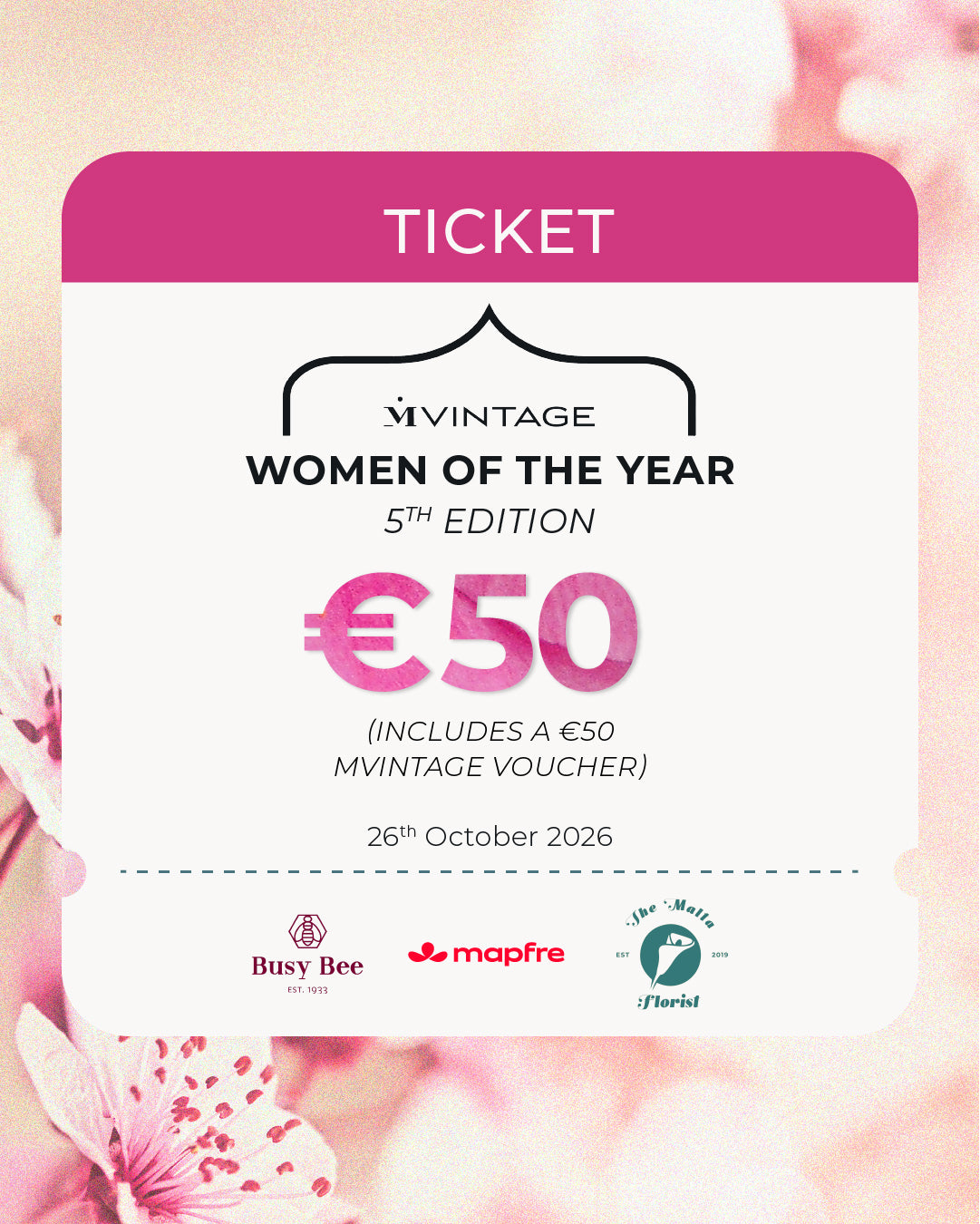 Women of the Year 2026 Red Carpet Event Ticket