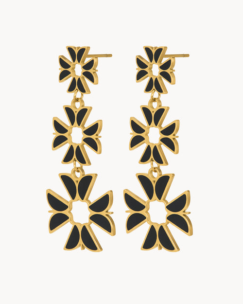 Kavallieri Black Dangling Earrings