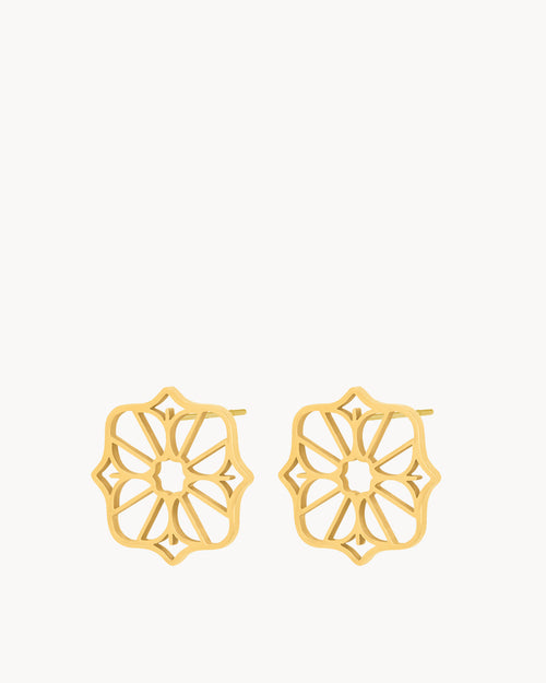 Kavallieri Hollow Mvintage Stud Earrings