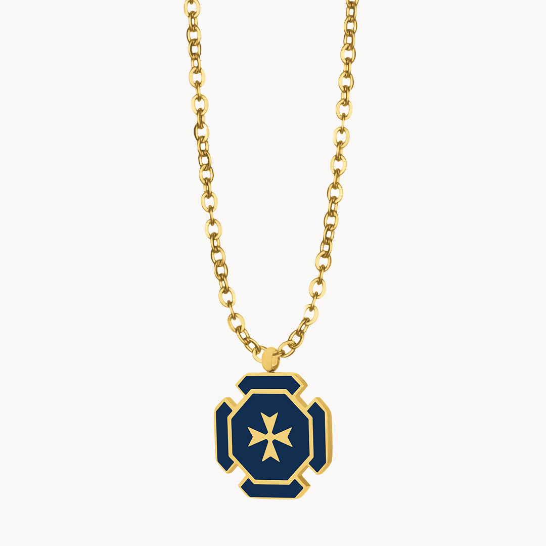 Blue Octagon Kavallier Necklace
