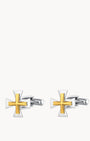 Maltese Cross Silver Cufflink