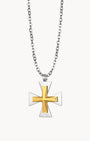 Maltese Cross Silver Necklace