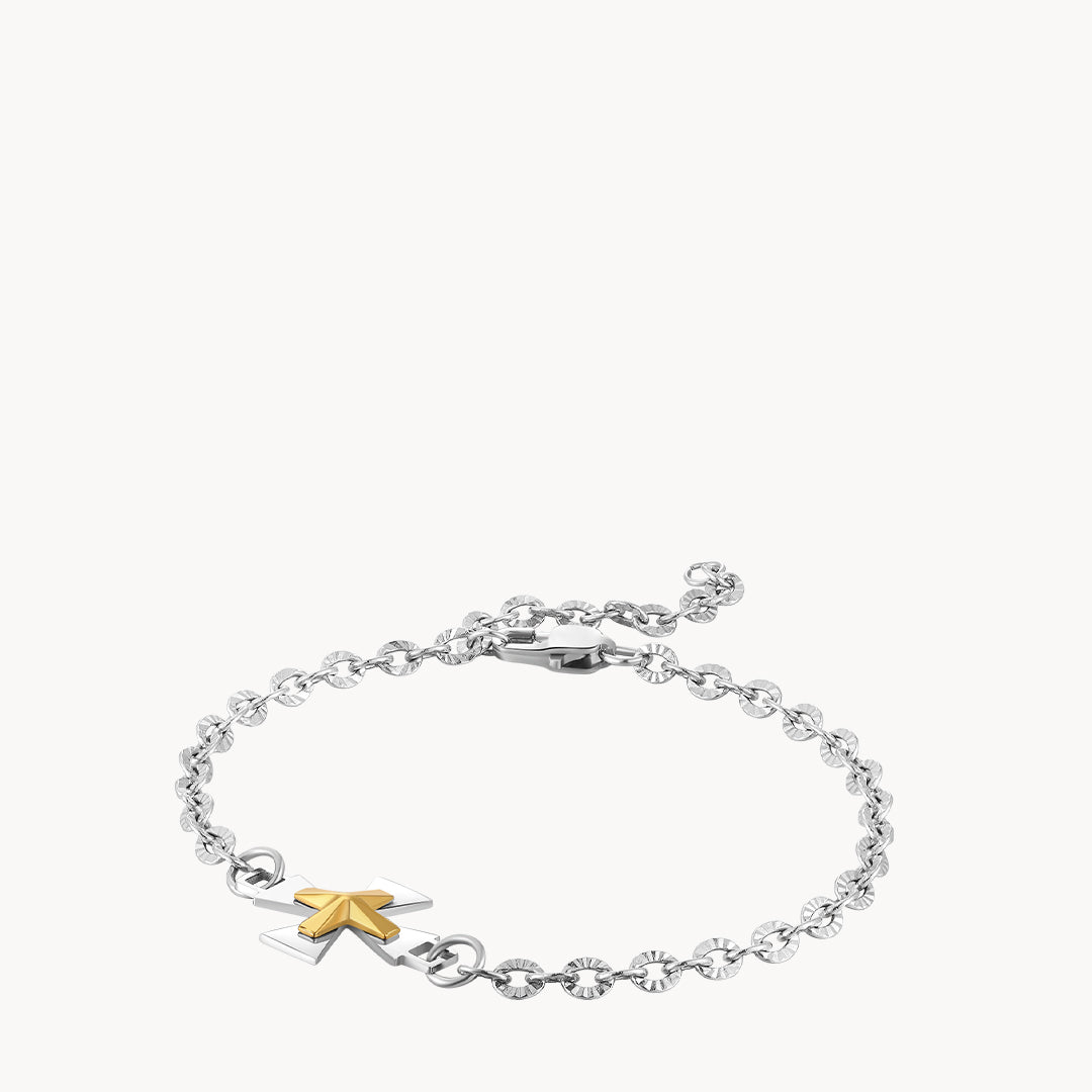 Maltese Cross Silver Bracelet