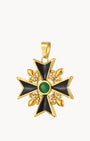 Confidence Emerald Cat Eye Statement Kavallier Pendant