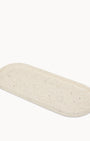 Carrara Terrazzo White Oval Trinket Tray Large
