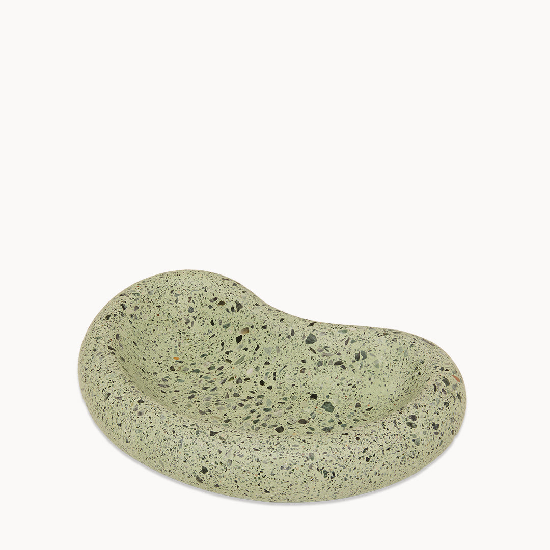 Green Terrazzo on Green Moon Trinket