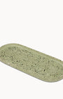 Green Terrazzo on Green Oval Trinket Tray Large