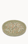 Mixed Terrazzo on Green Trinket Tray Round with Rim 25cm Medium