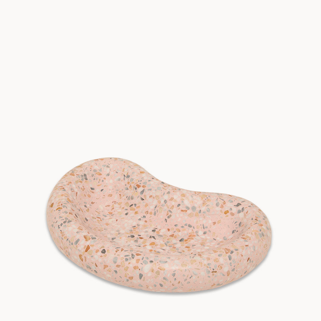 Mixed Terrazzo on Pink Moon Trinket Tray