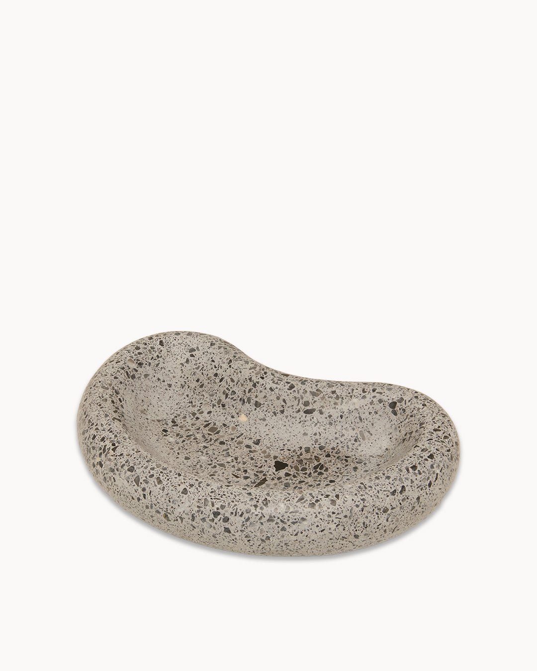 Black Terrazzo on Grey Moon Trinket Tray