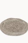 Black Terrazzo on Grey Round Irregular Trinket