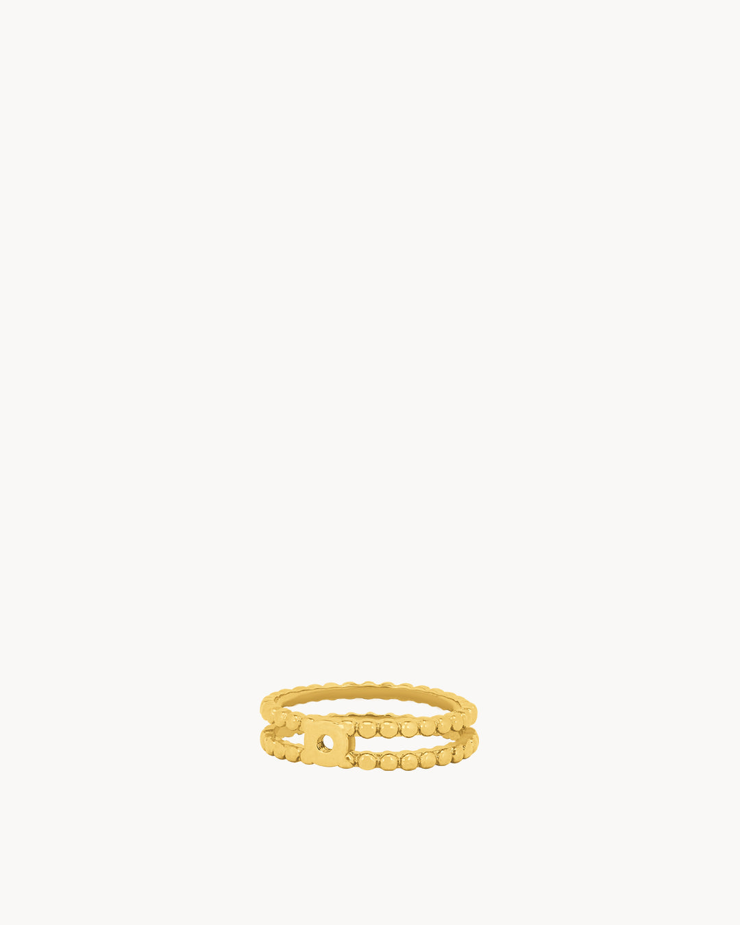 Double Rope Mini Twist Ring, Gold