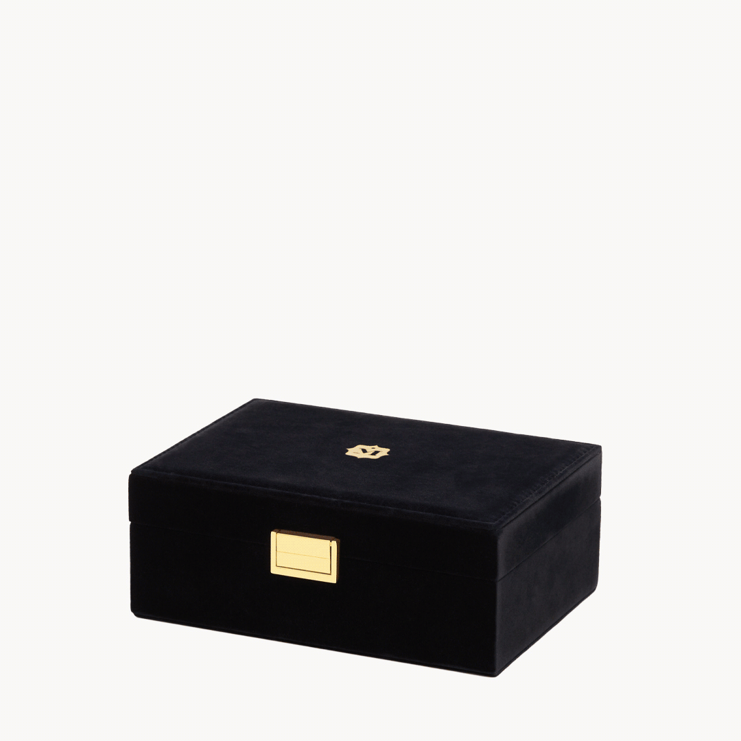 Black Velvet Jewellery Box