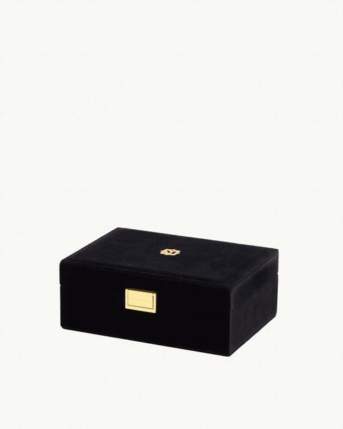Black Velvet Jewellery Box
